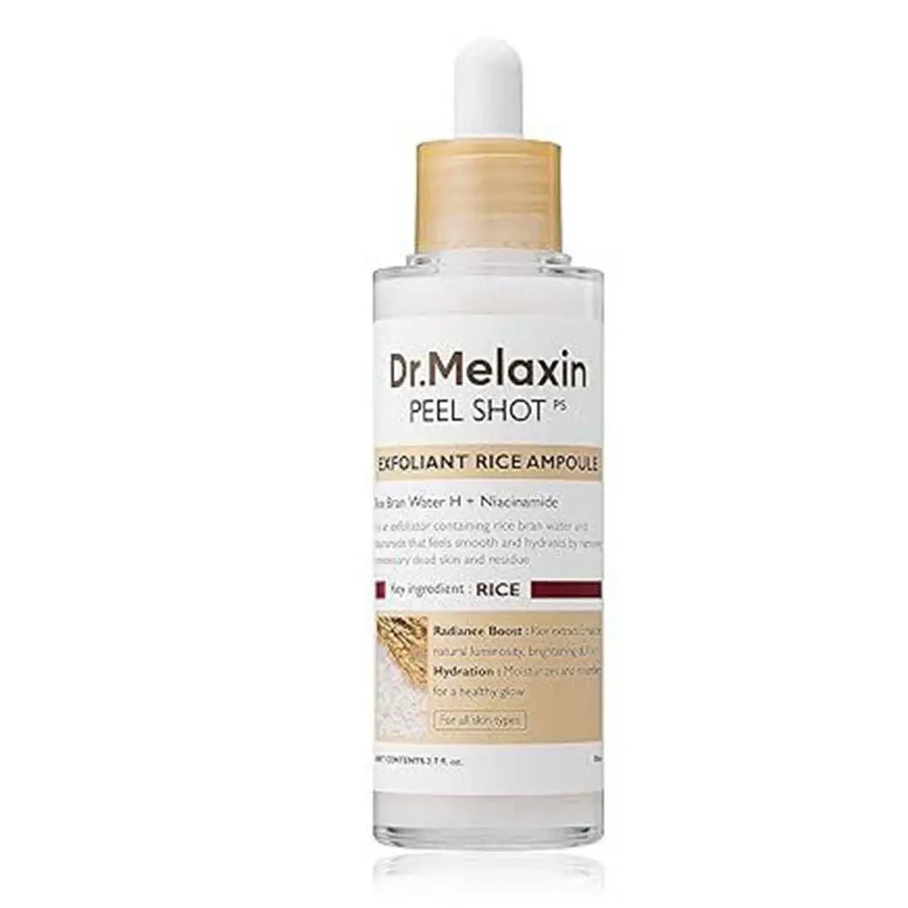Dr. Melaxin Korean Rice Exfoliating Serum Gentle Exfoliation Blackhead Removal Hydrating Moisturizing Soften Pore Shrinking Skin