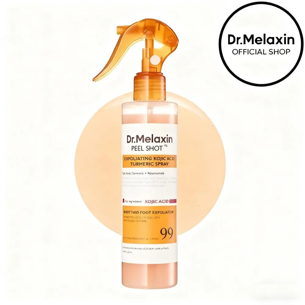Dr. Melaxin Curcumin Kojic Acid Turmeric Spray Faical Body Serum Gentle Exfoliating Kojic Acid Nourishing Peel Shot Skin Care