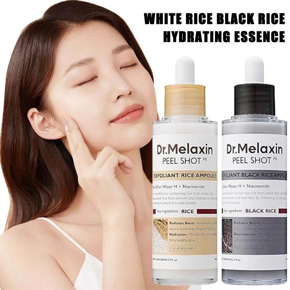 Dr. Melaxin Korean Rice Exfoliating Serum Gentle Exfoliation Blackhead Removal Hydrating Moisturizing Soften Pore Shrinking Skin