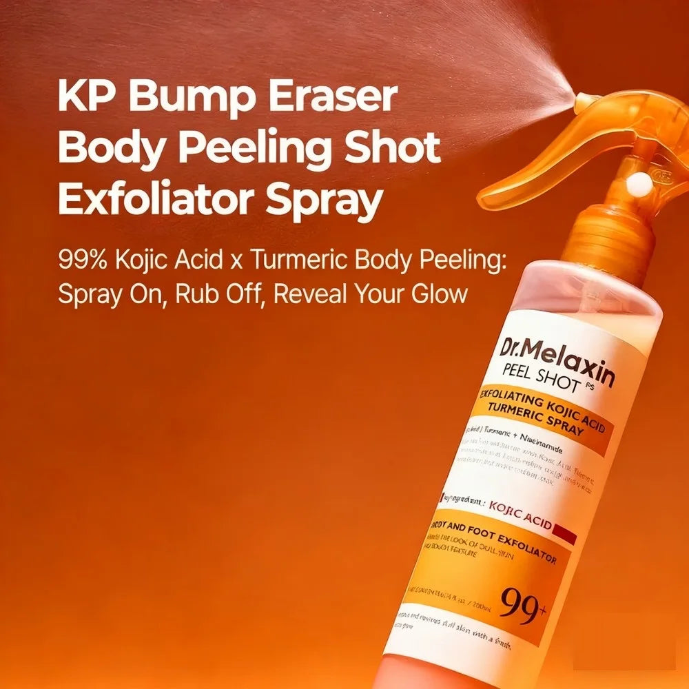 Dr. Melaxin Curcumin Kojic Acid Turmeric Spray Faical Body Serum Gentle Exfoliating Kojic Acid Nourishing Peel Shot Skin Care
