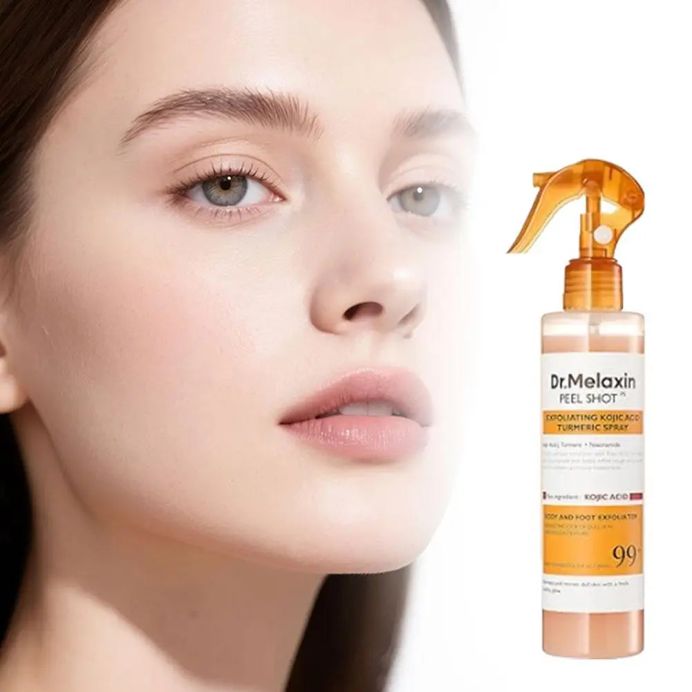 Dr. Melaxin Curcumin Kojic Acid Turmeric Spray Faical Body Serum Gentle Exfoliating Kojic Acid Nourishing Peel Shot Skin Care